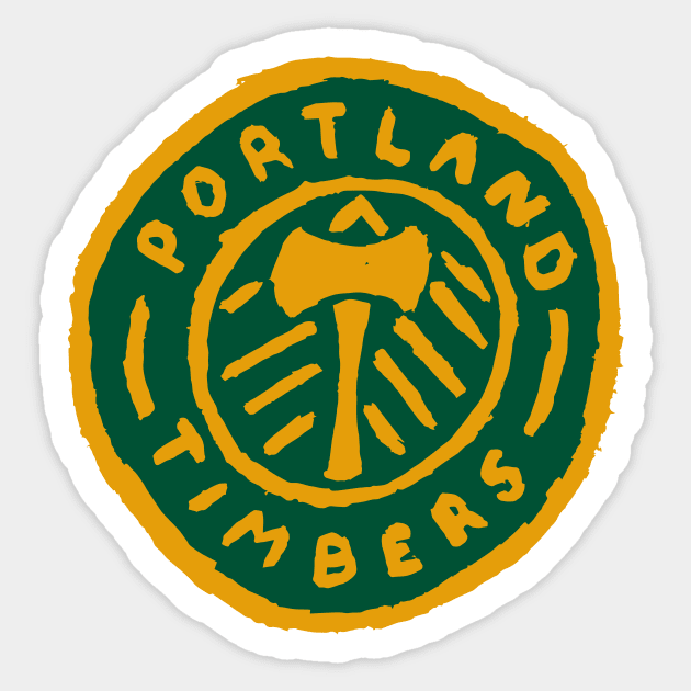 Portland Timbeeeers 04 Sticker by Very Simple Graph